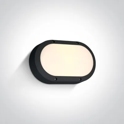 67442B/B/W BLACK WALL LIGHT 10W WW IP54 230V