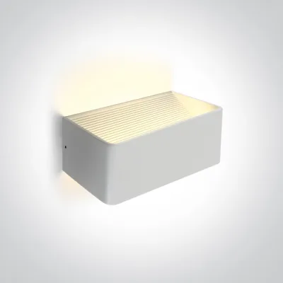 67466B/W/W WHITE WALL LIGHT LED 6W WW IP20 230V