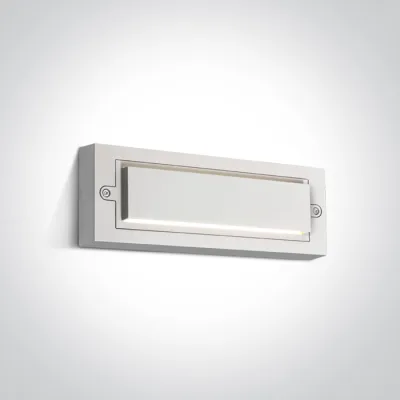67502B/W/W WHITE WALL LIGHT 6W WW DARK LIGHT IP65 230V