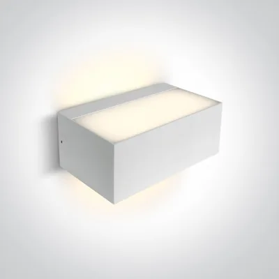 67518/W WHITE E27 WALL LIGHT 12W IP65 100-240V