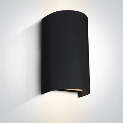 67536B/B BLACK WALL LIGHT GU10 2x6W IP65 100-240V