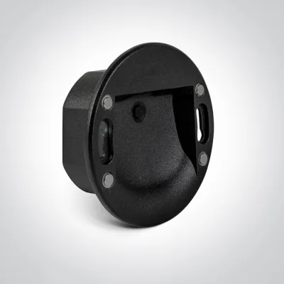 68000E/B/V BLACK WALL RECESSED 3W LED CCTV IP65 230V EU ROUND BOX DARK LIGHT