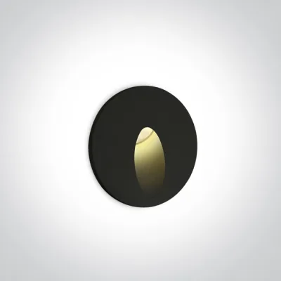 68030/B/W BLACK RECESSED IP54 3W WW 100-240V