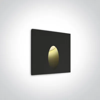 68032/B/W BLACK RECESSED IP54 3W WW 100-240V