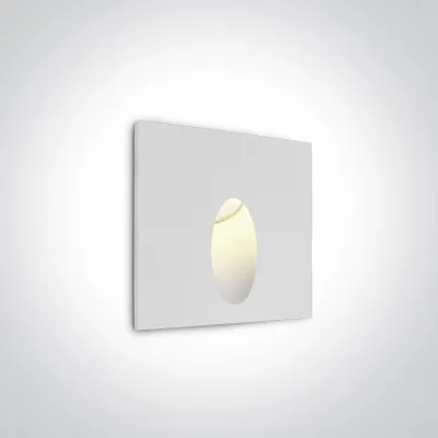68032/W/W WHITE RECESSED IP54 3W WW 100-240V