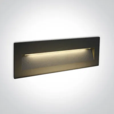 68068C/AN/V ANTHRACITE WALL RECESSED 6W CCTV IP65 DARK LIGHT 230V