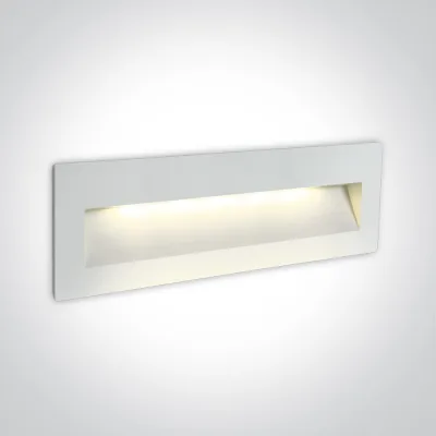 68068C/W/W WHITE WALL RECESSED 7W WW IP65 DARK LIGHT 100-240V