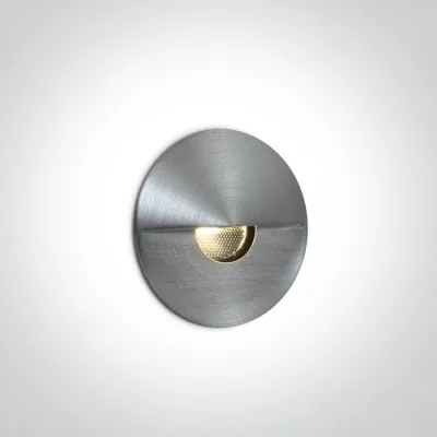 68070/AL/W ALUMINIUM WALL/STEP COB 1W WW IP65 350mA