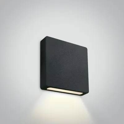 68074A/B/W BLACK WALL RECESSED COB 2W WW 700mA IP65 DARK LIGHT
