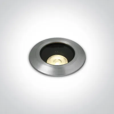 69056B/W ALUMINIUM IP67 INGROUND COB 7W WW 24V DC DIMMABLE DARK LIGHT