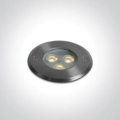 69076A/W SS316L IP67 INGROUND 3x1W WW 24V DC LOW DEPTH DIMMABLE