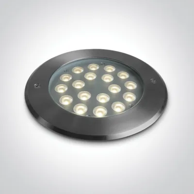 69076D/W SS316L IP67 INGROUND 18x1W WW 24V DC LOW DEPTH DIMMABLE