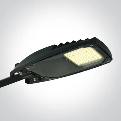 70114/B/W BLACK STREET LIGHT 50W WW 140x80deg IP66 100-240V