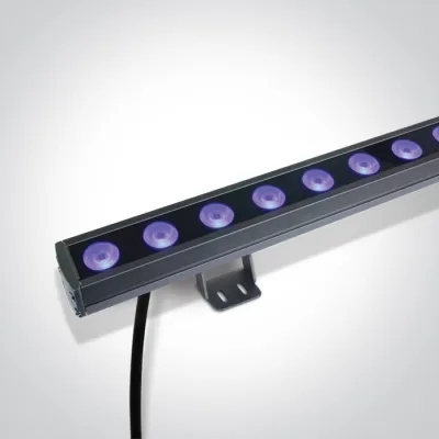 7055B/RGB GREY 24x1,5W RGB 30deg LENS IP66 24V DIMMABLE