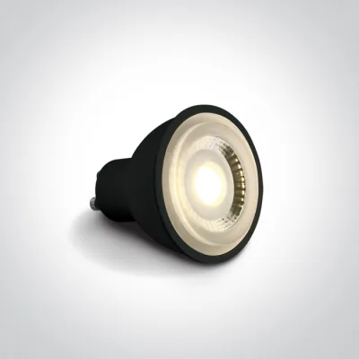 7306CBG/W BLACK COB 6W WW GU10 60deg 230V