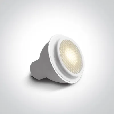7306CHG/W/W WHITE COB 6W WW GU10 HONEYCOMB 60deg 230V