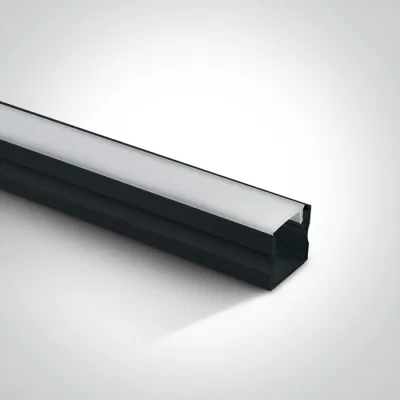 7904/B BLACK PROFILE 2m + PC opal diffuser