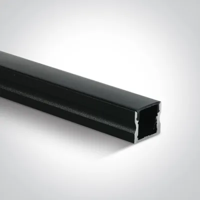 7904/B/B BLACK PROFILE 2m + PC BLACK diffuser