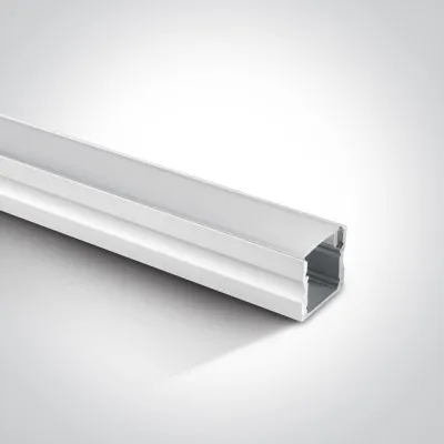 7904/W WHITE PROFILE 2m + PC opal diffuser