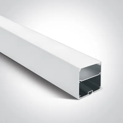 7910A/W WHITE SURFACE PROFILE 2m FOR 45mm STRIPS + PC OPAL DIFFUSER