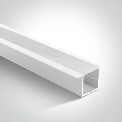 7910R/W WHITE RECESSED PROFILE 2m + PC opal diffuser