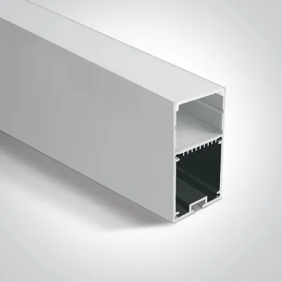 7910/W WHITE PROFILE 2m + PC OPAL DIFFUSER