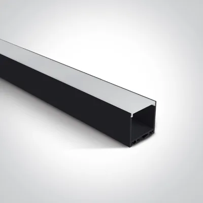 7912/B BLACK PROFILE 2m + PC OPAL DIFFUSER