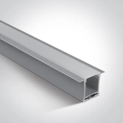 7912R/AL RECESSED PROFILE 2m + PC opal diffuser