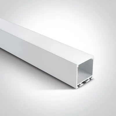 7912/W WHITE PROFILE 2m + PC OPAL DIFFUSER