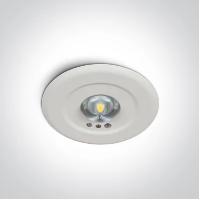 89002B EMERGENCY RECESSED 3hrs 1,5W LED 230V SELF TEST