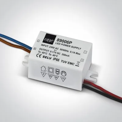89006P DRIVER 350mA 2-6W IP66 230V