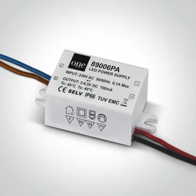 89006PA DRIVER 700mA 2-6W IP66 230V
