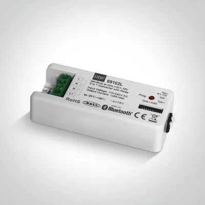 89102L RF + BLUETOOTH to DALI / 1-10v CONTROLLER 1 CHANNEL 5A MAX 100-240V
